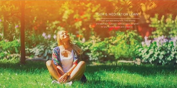 Yoga and meditation lawn